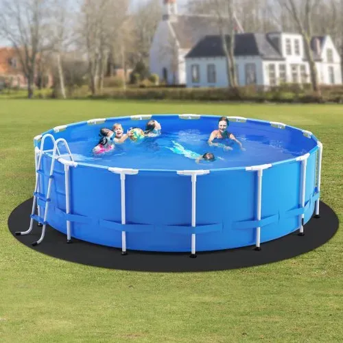 VEVOR Poolunterlage, 6,4 m, Bodenplane für oberirdische Schwimmbecken, extra dicke Bodenschutzplane, Aufstellpool Poolmatte aus Geotextilmaterial, verlängert die Lebensdauer der Folie – Bild 7