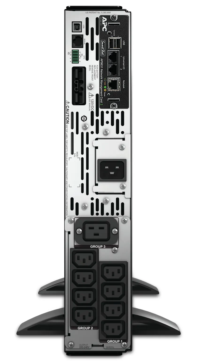 APC Smart-UPS X SMX3000RMHV2UNC - 3000VA, 8x C13 + 1x C19 Ausgang, USB, erweiterbare Laufzeit, NMC – Bild 4