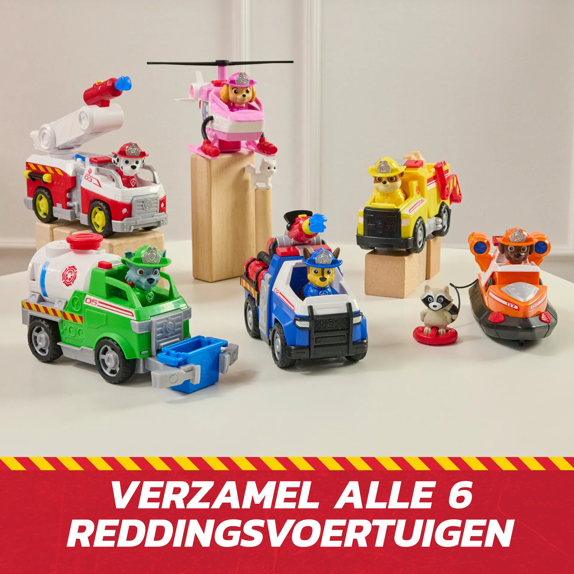 PAW Patrol Fire Rescue - Chases Rettungsfahrzeug mit Geschoss-Abwurf und Chase Hundefigur – Bild 6