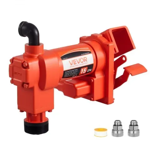VEVOR Kraftstoff-Transferpumpe, 230 V AC, elektrische Diesel-Transferpumpe, 57 l/min, maximale Saughöhe 2,4 m, maximale Förderhöhe 11,28 m, für Benzin, Kerosin, Biodiesel, Ethanol VEVOR Kraftstoff-Transferpumpe, 230 V AC, elektrische Diesel-Transferpumpe, 57 l/min, maximale Saughöhe 2,4 m, maximale Förderhöhe 11,28 m, für Benzin, Kerosin, Biodiesel, Ethanol