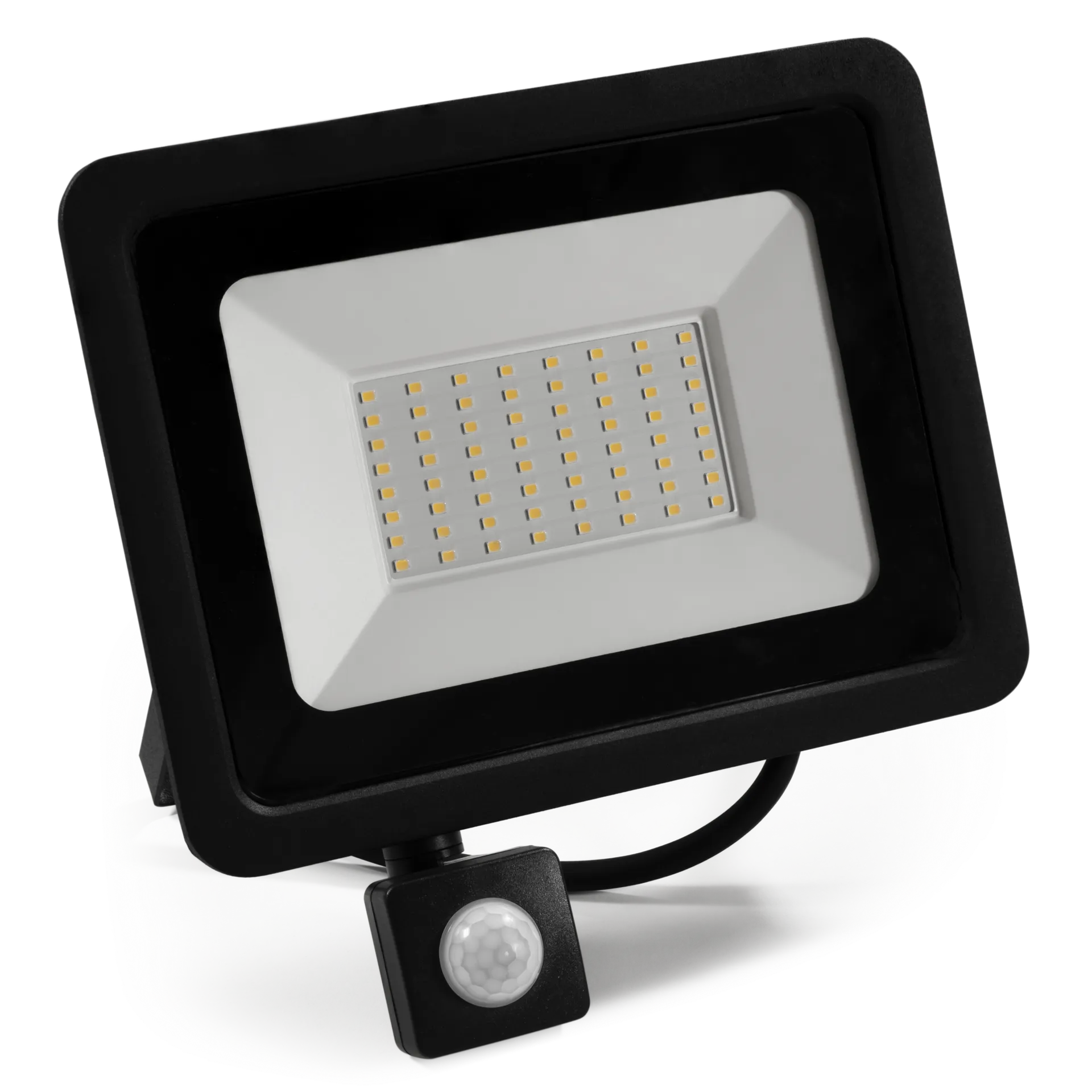 LED-Außenstrahler McShine “Slim“ 50W, 4250lm, IP66, 4000K, Bewegungsmelder LED-Außenstrahler McShine “Slim“ 50W, 4250lm, IP66, 4000K, Bewegungsmelder