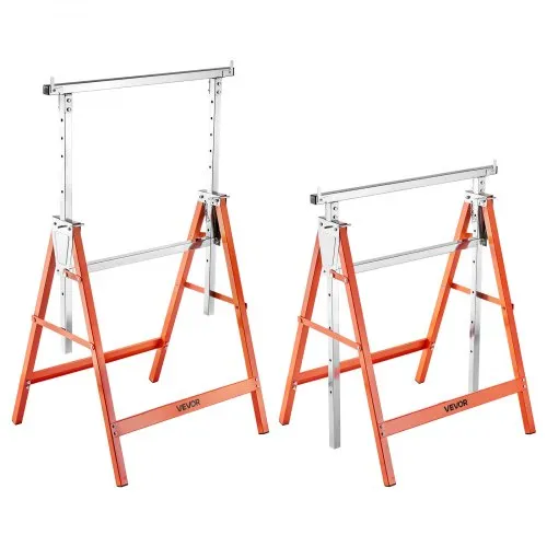 VEVOR Teleskop Arbeitsbock, 2er-Pack, Gerüstböcke, 200 kg Tragkraft, Unterstellbock, 800–1300 mm höhenverstellbar, mit rutschfesten Fußpolstern, für Holzarbeiten, Tischler & Bauunternehmer VEVOR Teleskop Arbeitsbock, 2er-Pack, Gerüstböcke, 200 kg Tragkraft, Unterstellbock, 800–1300 mm höhenverstellbar, mit rutschfesten Fußpolstern, für Holzarbeiten, Tischler & Bauunternehmer