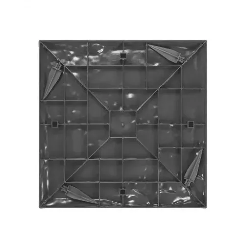 VEVOR Trittsteine Garten, 4 Stk., 395x395 mm, dekorative Gehwegplatte mit Bodenpfählen, Kunststoff-Wegepflaster, Steinplatte aus PC+ABS-Harz, Steinoptik für Rasen, Terrassenlandschaft, grau – Bild 9