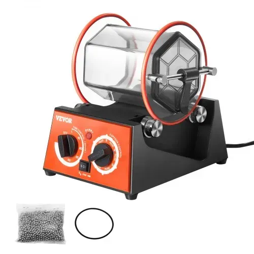 VEVOR Poliertrommel Schmuck-Poliermaschine 3 kg, Rotary Tumbler Oberflächenpolierer 60 W, Schmuck Polieren Dreh-Tumbler Einstellbare Zeit & Drehzahl Polierer Kugelmühle, für Gold, Silber usw. VEVOR Poliertrommel Schmuck-Poliermaschine 3 kg, Rotary Tumbler Oberflächenpolierer 60 W, Schmuck Polieren Dreh-Tumbler Einstellbare Zeit & Drehzahl Polierer Kugelmühle, für Gold, Silber usw.