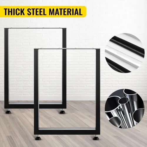 VEVOR Tischkufen Schwarz Pulverbeschichtet 600 mm x 720 mm, Tischkufen Metall mit 1000 kg Tragfähigkeit, Tischbeine Quadratisch, Tischgestell mit Vorgebohrten Löchern, für Couchtische, Sofas VEVOR Tischkufen Schwarz Pulverbeschichtet 600 mm x 720 mm, Tischkufen Metall mit 1000 kg Tragfähigkeit, Tischbeine Quadratisch, Tischgestell mit Vorgebohrten Löchern, für Couchtische, Sofas