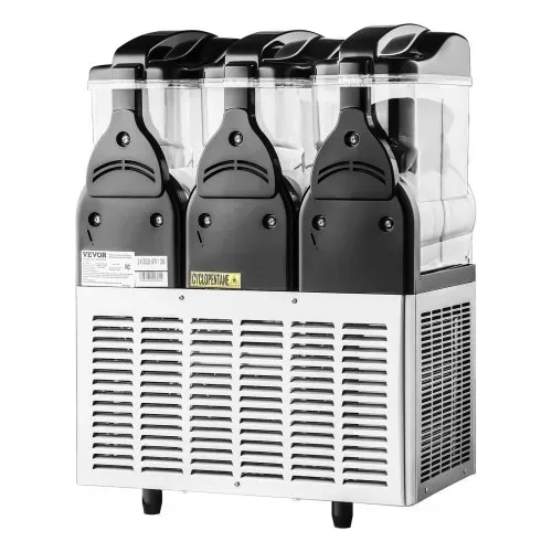 VEVOR kommerzieller Frozen Drink Maker, 15 L x 3 Slush-Maschine mit drei Tanks, 180 Tassen Margarita-Smoothie-Maschine aus Edelstahl, Slush-Maker für Zuhause Partys Restaurants Cafés Bars – Bild 10
