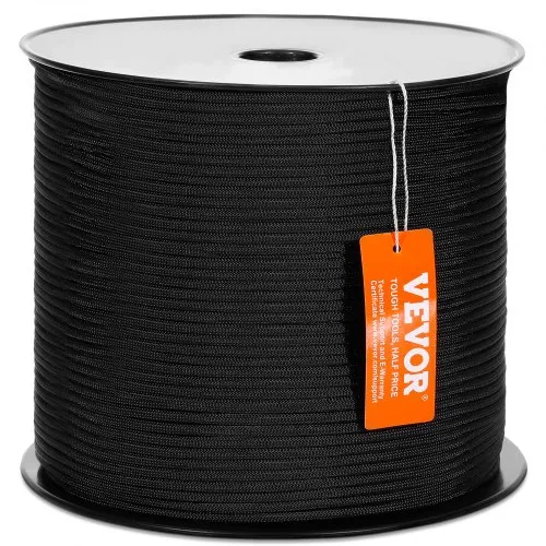 VEVOR Geflochtenes Nylonseil, 3/16 Zoll x 1000 Fuß, 32 Stränge, 720 Pfund Bruchfestigkeit, Outdoor-Kletterseil, Baumpfleger-Kletterseil für Felswanderungen, Camping, Schaukeln, Abseilen, Rettung VEVOR Geflochtenes Nylonseil, 3/16 Zoll x 1000 Fuß, 32 Stränge, 720 Pfund Bruchfestigkeit, Outdoor-Kletterseil, Baumpfleger-Kletterseil für Felswanderungen, Camping, Schaukeln, Abseilen, Rettung