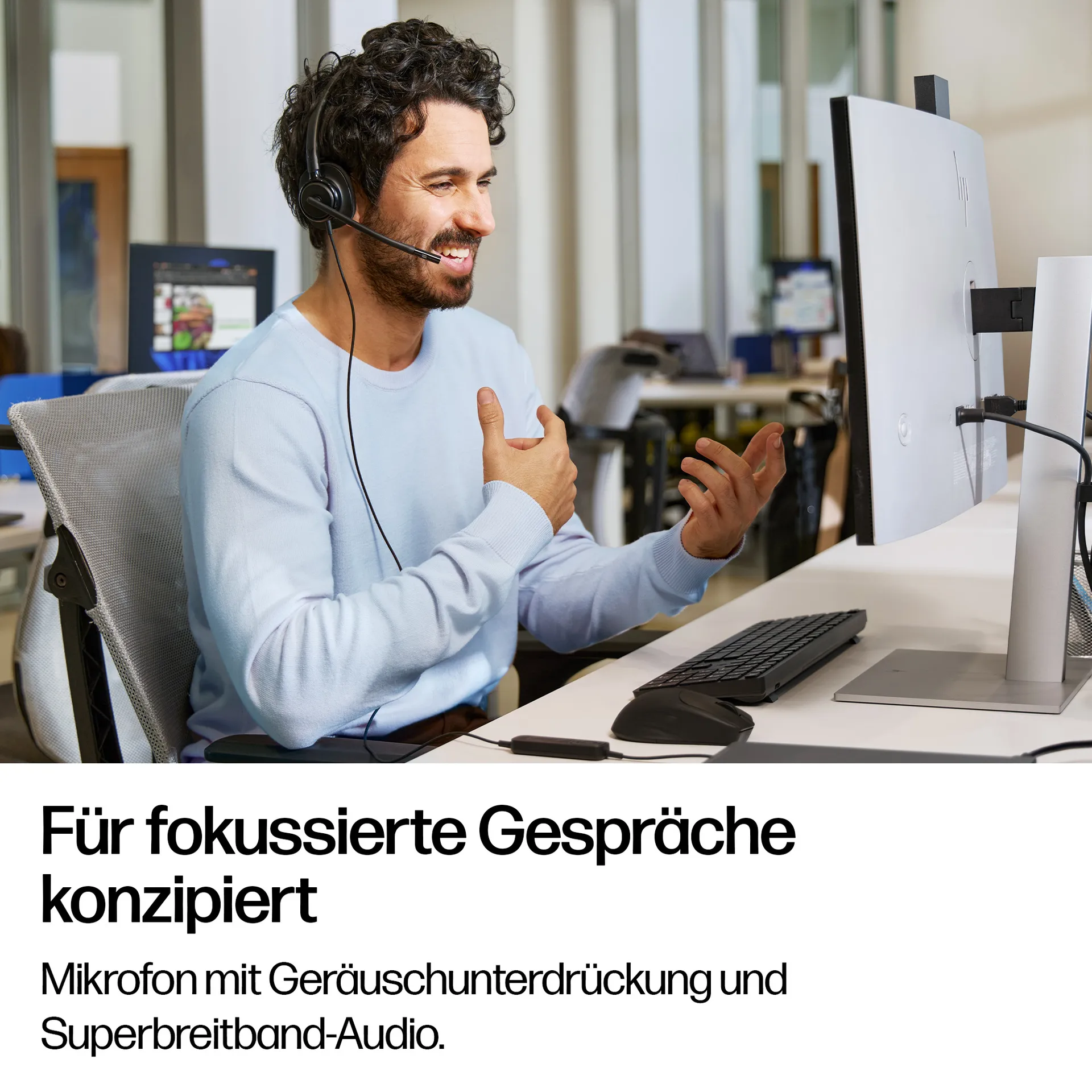HP Poly Mission 425 kabelgebundenes Stereo-USB-Headset (unverpackt) – Bild 5