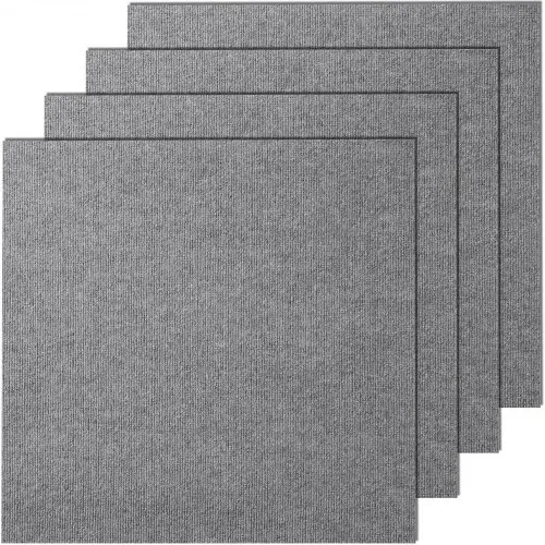 VEVOR Teppichfliesen zum Abziehen und Aufkleben, 61 x 61 cm, selbstklebende Teppichbodenfliesen, weich gepolsterte Teppichfliesen, DIY-Installation für Schlafzimmer, Wohnzimmer, (9 Stk., Hellgrau) VEVOR Teppichfliesen zum Abziehen und Aufkleben, 61 x 61 cm, selbstklebende Teppichbodenfliesen, weich gepolsterte Teppichfliesen, DIY-Installation für Schlafzimmer, Wohnzimmer, (9 Stk., Hellgrau)
