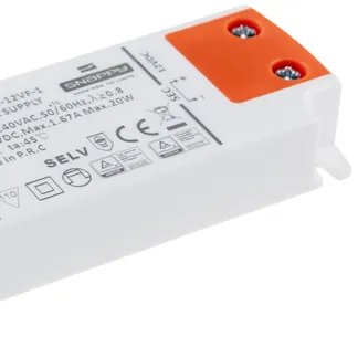 LED-Trafo „CT-SL20“ SlimLine 0,5-20W Ein 180-264V, Aus 12V= Konstantspannung LED-Trafo „CT-SL20“ SlimLine 0,5-20W Ein 180-264V, Aus 12V= Konstantspannung