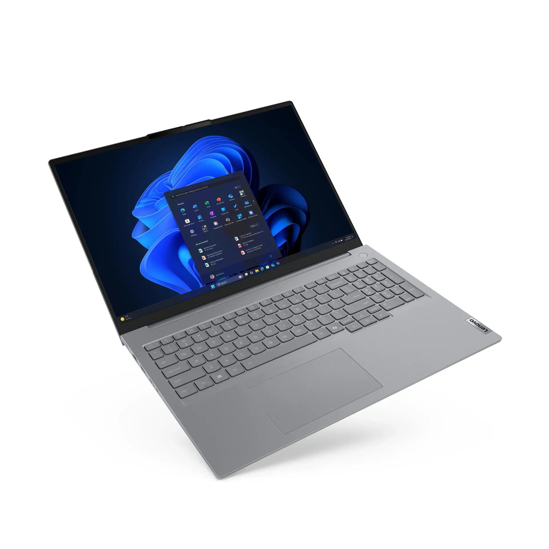 Lenovo ThinkBook 16 G9 AHP AMD Ryzen™ 5 220 Laptop 40,6 cm (16") WUXGA 16 GB DDR5-SDRAM 512 GB SSD Wi-Fi 7 (802.11be) Windows 11 Pro Deutsch Grau – Bild 7