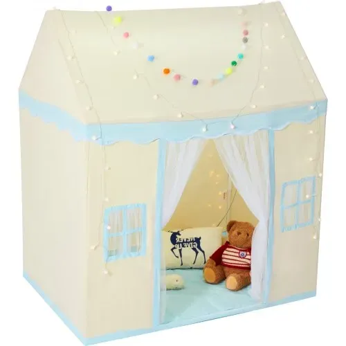 VEVOR Kinderspielzelt, Kinderzelt für Kinder von 1–5 Jahren, Kleinkinderzelt mit Matte und Zeltlampe, Zelt für Kinder mit Fenstern für drinnen und draußen, Spielhaus-Burgzelt – Bild 10