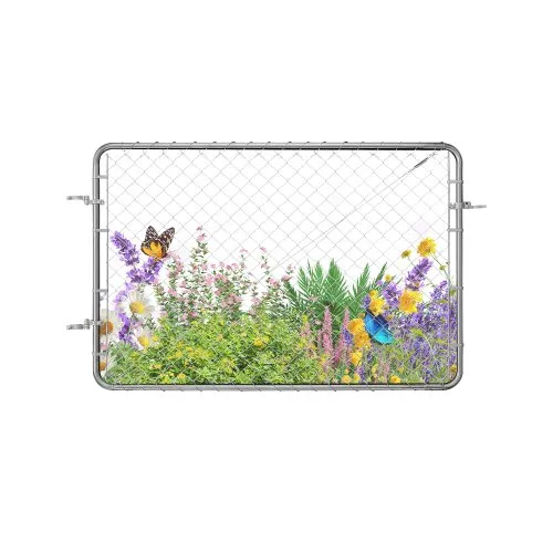 VEVOR Gartentür, 183×122 cm, verstellbares Maschendrahtzauntor, passend für Gartenzauntoröffnungen von 61–183 cm(B)x183 cm(H), Zauntor für Bauernhof, Pfosten nicht im Lieferumfang enthalten VEVOR Gartentür, 183×122 cm, verstellbares Maschendrahtzauntor, passend für Gartenzauntoröffnungen von 61–183 cm(B)x183 cm(H), Zauntor für Bauernhof, Pfosten nicht im Lieferumfang enthalten