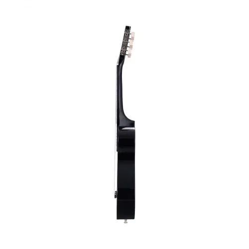 VEVOR Konzertgitarre, 780 mm, Holz-Klassikgitarren-Starter-Set für Anfänger, mit Nylonsaiten, Gigbag, Gurt, Stimmgerät, zusätzlichen Saiten, Plektren, Kapodaster, Linde, für Einsteiger, Schwarz – Bild 9