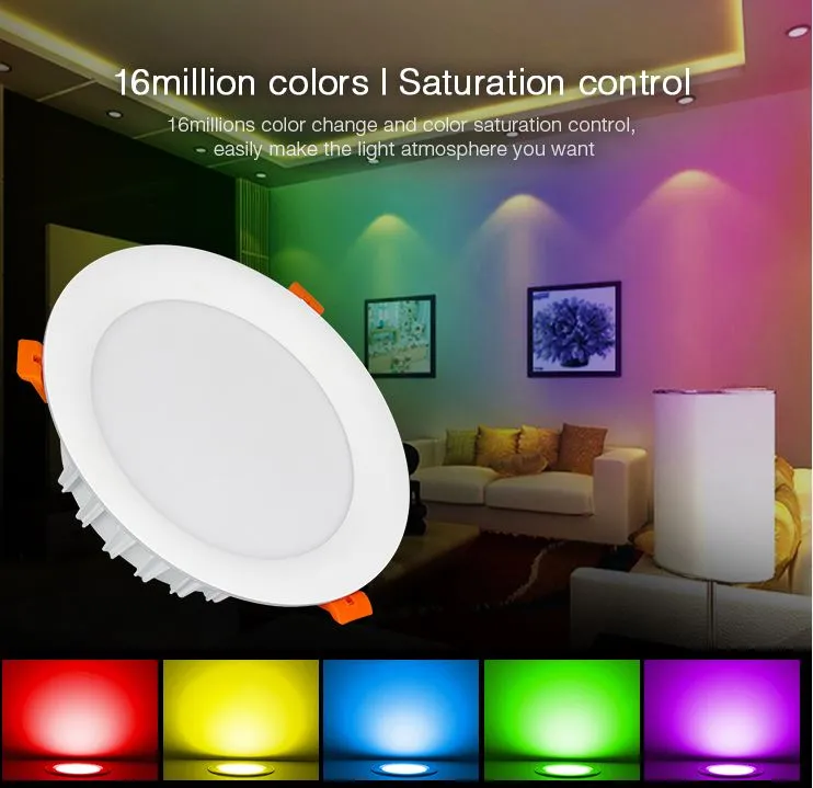 MiBoxer FUT065 LED Panel Rund 18W RGB-WW (RGB-CCT) mit Funk und WLAN – Bild 4
