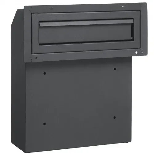 VEVOR Einbau-Türbriefkasten, 305 x 155 x 360 mm, Briefkasten für die Türdurchführung, 43 mm, robuster Stahl, Zahlencode-Schloss für Briefe, Schlüssel, Zuhause, Büro, Dunkelgrau – Bild 8