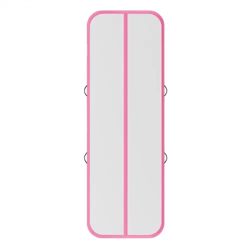 VEVOR Aufblasbare Gymnastikmatte 300x100x10 cm Airtrack-Turnmatte für Training, Wettkampfsport & Yoga, mit Rutschfester Oberfläche, 600-W-Elektroluftpumpe, Reparaturflicken, Düsen & Tasche, Pink – Bild 10