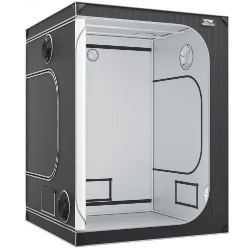 VEVOR Grow-Zelt, 152,4 x 152,4 x 203,2 cm, Indoor-Growzelt, hydroponische Fenstertür-Ablage – Bild 9