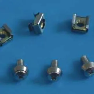 ALLNET 19″zbh. Befestigungsset,Käfigmuttern,100-Pack, M6, mit Metall-Rosette, ALLNET 19″zbh. Befestigungsset,Käfigmuttern,100-Pack, M6, mit Metall-Rosette,