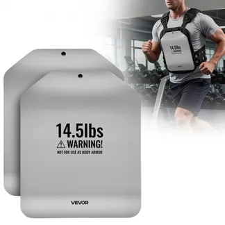 VEVOR Gewichtsplatten für Gewichtswesten 13,2 kg Set (2 x 6,6 kg), Gebogene Gewichtswestenplatten für WODs & Funktionelles Training, Ergonomisches Zusatzgewicht für Krafttraining, Laufen und Fitness VEVOR Gewichtsplatten für Gewichtswesten 13,2 kg Set (2 x 6,6 kg), Gebogene Gewichtswestenplatten für WODs & Funktionelles Training, Ergonomisches Zusatzgewicht für Krafttraining, Laufen und Fitness