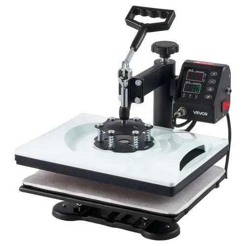 VEVOR Transferpresse 29x38cm 5-in-1 Sublimationsmaschine 1000W Heißpresse, Schnelles & Gleichmäßiges Aufheizen Digitale Zeit- & Temperaturregelung, für T-Shirts, Tassen, Becher, Kappen, Teller – Bild 10