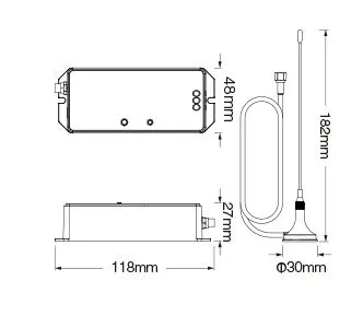 MiBoxer WL-433 LED LoRa (433MHZ) Controller DMX über LoRa – Bild 2