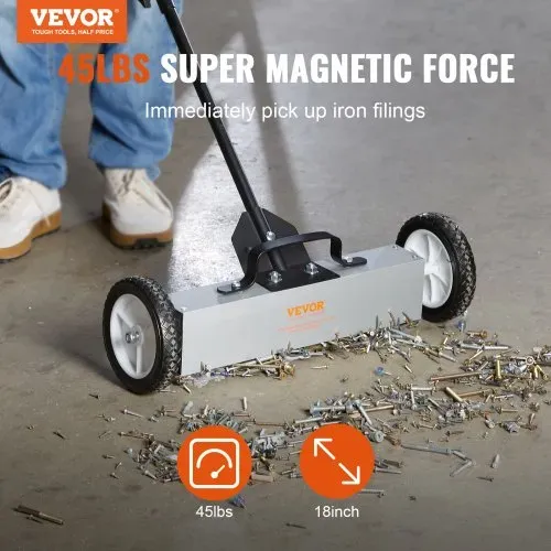 VEVOR Magnetbesen Magnetische Kehrmaschine 77-113 cm, Magnetic Sweeper Magnetisch Magnet Besen Magnetbesen Magnetheber 20,4 kg Magnetkraft Magnetischer Spänesammler Bodenkehrer Kehrmaschine VEVOR Magnetbesen Magnetische Kehrmaschine 77-113 cm, Magnetic Sweeper Magnetisch Magnet Besen Magnetbesen Magnetheber 20,4 kg Magnetkraft Magnetischer Spänesammler Bodenkehrer Kehrmaschine