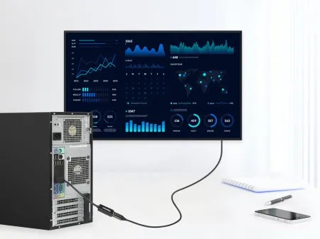 Manhattan 153713 Kabeladapter DisplayPort HDMI Schwarz – Bild 6