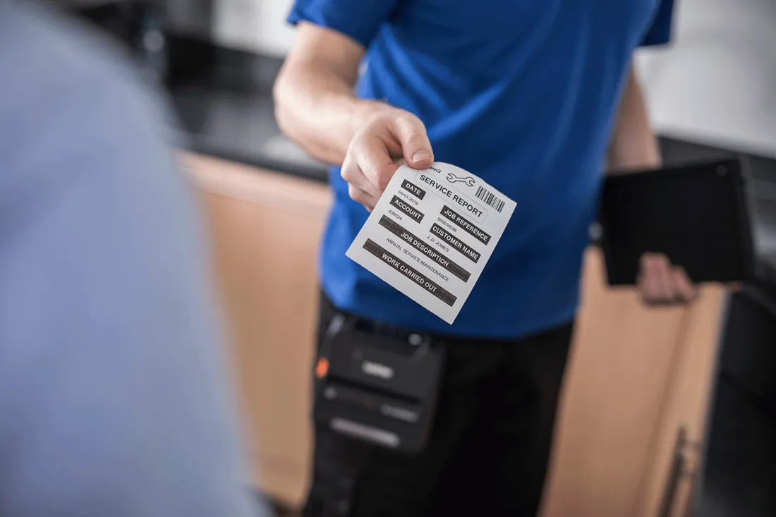 Brother BDL-7J000102-058 Druckeretikett Weiß Nicht klebendes Druckeretikett – Bild 5