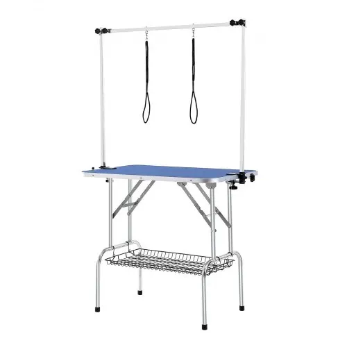 VEVOR Trimmtisch 1060x616x1701mm Schertisch Edelstahl Hundepflegetisch 150kg Tragfähigkeit Frisiertisch Hund Faltbar Tierpflegetisch 914,4x609,6mm Desktop Ideal für Baden Trimmen Trocknen Bürsten – Bild 9