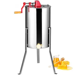 VEVOR Honigschleuder Manuell Tangentialschleuder 2/4 Rahmen Honigextractor aus Rostfreiem Stahl 48x23cm Wabengröße(Tief) 48x16cm Wabengröße(Mittel) 45mm Honigschleuse Ideal für Hobby-und Profi-Imker VEVOR Honigschleuder Manuell Tangentialschleuder 2/4 Rahmen Honigextractor aus Rostfreiem Stahl 48x23cm Wabengröße(Tief) 48x16cm Wabengröße(Mittel) 45mm Honigschleuse Ideal für Hobby-und Profi-Imker