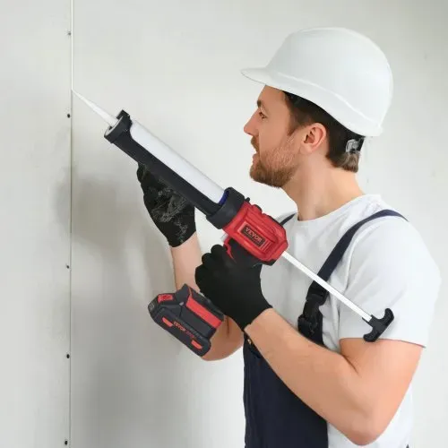 VEVOR Akku-Kartuschenpistole Kartuschenpresse Silikonpistole (20 V, für 300 ml-Kartuschen, bis zu 270 kg, 4-Gang einstellbare Drehzahl, Inkl. Akku und Ladegerät) Kompatibel mit Acrylsäure, Klebstoffe – Bild 7