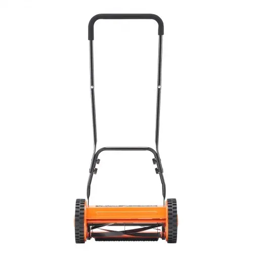VEVOR Spindelmäher mit 400 mm Schnittbreite, Rasenmäher 15-45 mm einstellbare Schnitthöhe, Handmäher mit 5 Klingen und Grasfangsack, ideal für Rasenflächen, Einfahrten, Innenhöfe – Bild 8