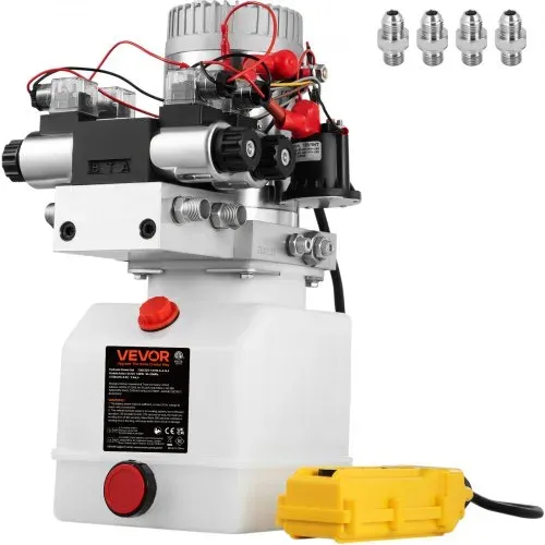VEVOR 12V Hydraulische Pumpe mit Doppelwirkend Doppelmagnet, 4.5L Hydraulikaggregat, Kipperpumpe ZZ004234 Elektrische Hydraulikpumpe VEVOR 12V Hydraulische Pumpe mit Doppelwirkend Doppelmagnet, 4.5L Hydraulikaggregat, Kipperpumpe ZZ004234 Elektrische Hydraulikpumpe