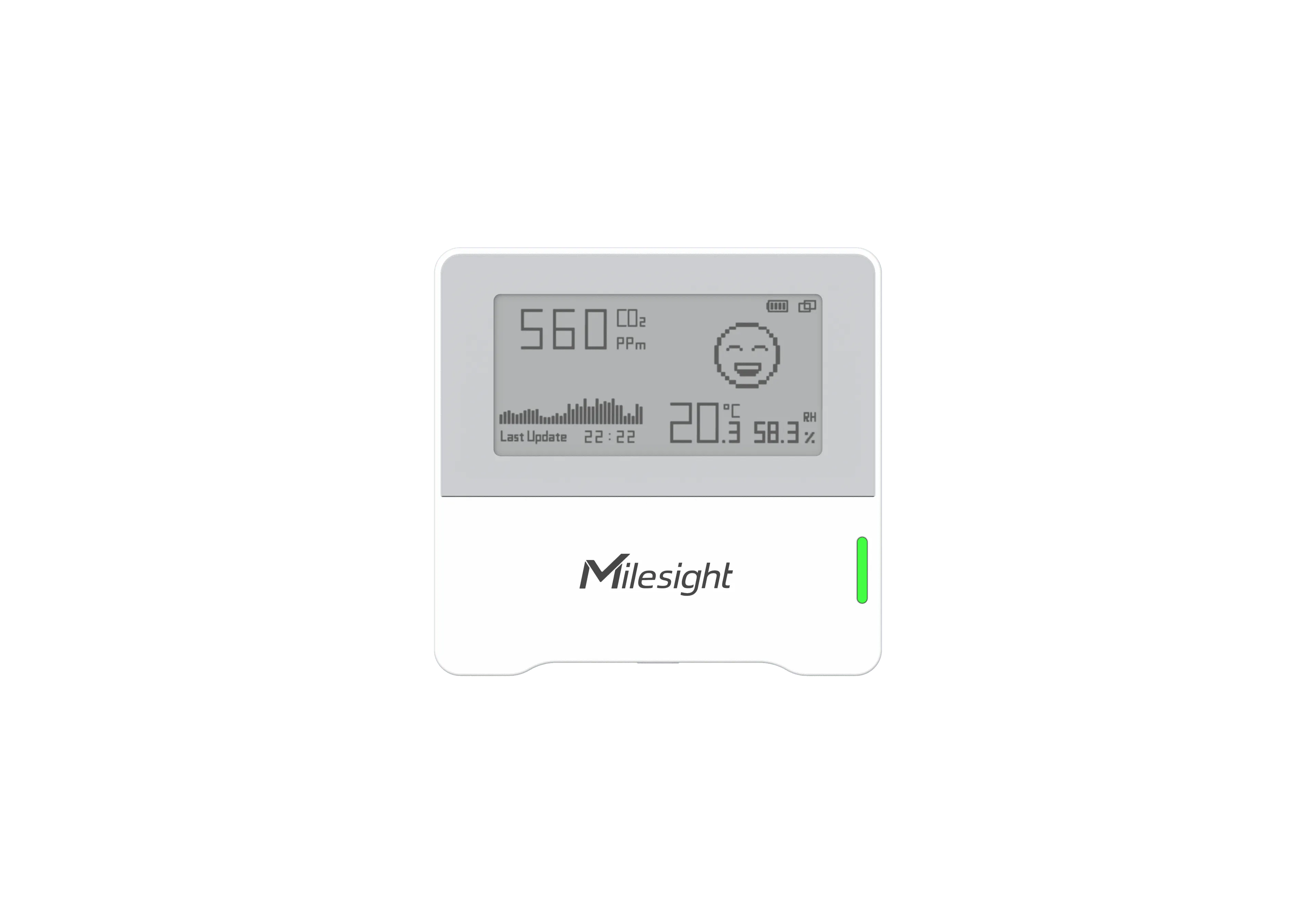 Milesight IoT Indoor Ambience Monitoring Sensor, AM103-868M LoRaWAN / Temp. / Humidity / CO2 / E-Ink Display – Bild 4
