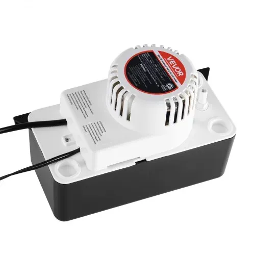 VEVOR Kondensatabsaugpumpe Kondensatpumpe 1/50 PS 1,89 L Tank, automatische AC-Kondensatpumpe mit Schwimmerschalter und 6 m Schlauch für Klimaanlage Luftentfeuchter, Eisbereiter-Wasserablauf Schwarz – Bild 10