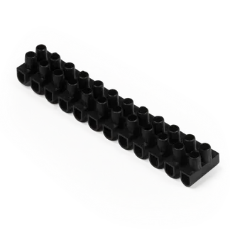 Lüsterklemme McPower, 12 Klemmen, 2,5mm², 3A, schwarz Lüsterklemme McPower, 12 Klemmen, 2,5mm², 3A, schwarz