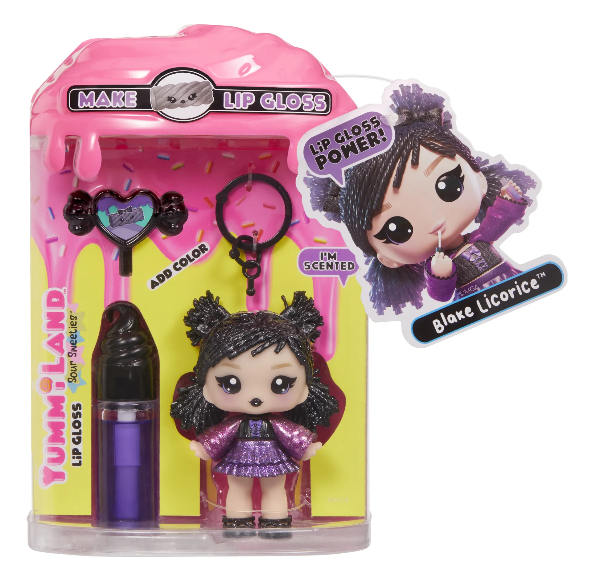 MGA Entertainment Yummiland Lip Gloss Doll Sour Sweeties - Blake Licorice – Bild 5