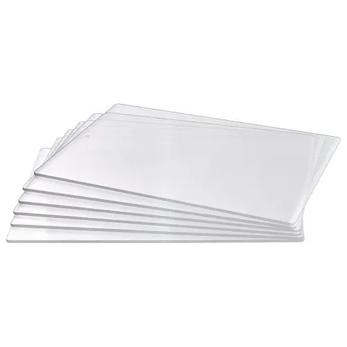 VEVOR Stanzplatten, 6er-Pack 308x216x3 mm, Cutting Pads, Polycarbonat-Schneideplatten, Kompatibel mit VEVOR Stanz- & Prägemaschine KM-1885, für Scrapbooking & Kartenherstellung, Transparent – Bild 10