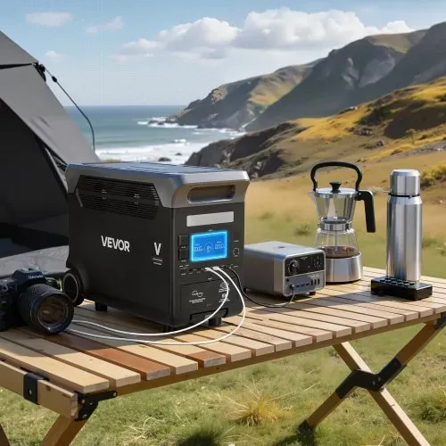 VEVOR Tragbare Powerstation, 3000W Solargenerator, 3072Wh LiFePO4-Akku-Backup mit 13 Ausgangsanschlüssen für Notfälle zu Hause, Camping im Freien, Wohnmobilreisen (Solarpanel NICHT enthalten) – Bild 7