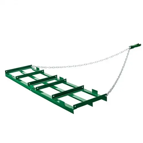 VEVOR Schleppegge, 1830x500x100 mm, Wiesenschleppe mit verstellbaren Stangen und 183 cm Kette, Rasentraktor, Feldegge für Geländefahrzeuge, UTVs, Traktoren, Rasenmäher, Schleppwerkzeug für den Hof – Bild 10