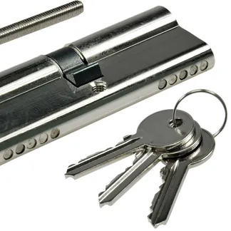 Schließzylinder 80mm (40+40mm) Profil-Zylinder, 3 Bartschlüssel Schließzylinder 80mm (40+40mm) Profil-Zylinder, 3 Bartschlüssel