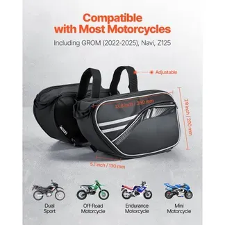 VEVOR Motorrad-Satteltasche, 15 L x 2 große Kapazität, Seitensatteltasche mit wasserfester Regenhülle & Gurten, kompatibel mit den meisten Motorrädern, Gepäckaufbewahrungstasche Motorradgepäck VEVOR Motorrad-Satteltasche, 15 L x 2 große Kapazität, Seitensatteltasche mit wasserfester Regenhülle & Gurten, kompatibel mit den meisten Motorrädern, Gepäckaufbewahrungstasche Motorradgepäck