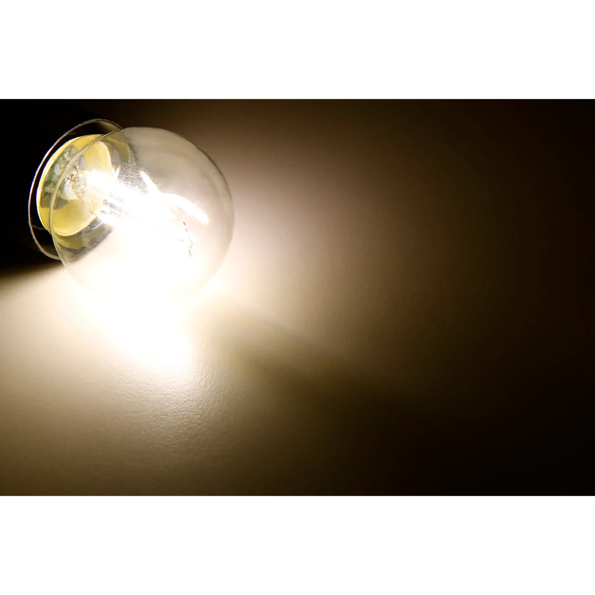 LED Filament Tropfenlampe McShine ''Filed'', E27, 2W, 260Lm, warmweiß, klar – Bild 2