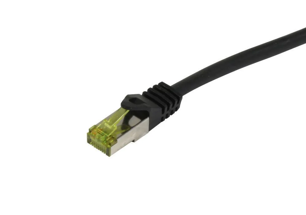 Patchkabel RJ45, CAT6A 500Mhz, 15m, schwarz, S-STP(S/FTP), TPE/LSZH Indoor/outdoor (UV/Water/oil/-resistant), AWG26, mit CAT7 Rohkabel, Synergy 21 Patchkabel RJ45, CAT6A 500Mhz, 15m, schwarz, S-STP(S/FTP), TPE/LSZH Indoor/outdoor (UV/Water/oil/-resistant), AWG26, mit CAT7 Rohkabel, Synergy 21