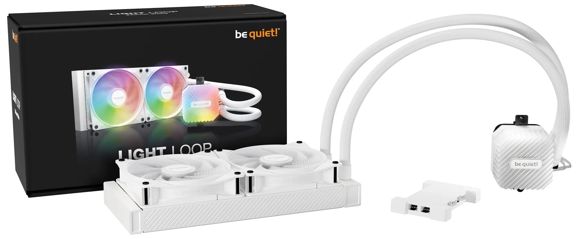 be quiet! LIGHT LOOP 240mm White Prozessor All-in-One-Flüssigkeitskühler 12 cm Weiß 1 Stück(e) – Bild 4