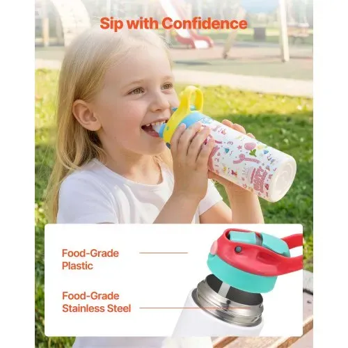 VEVOR Sublimationsbecher 12 Stk. (355 mL), Sublimationsrohlinge aus Edelstahl mit Deckeln (Mehrfarbig) & Strohhalm & Griff, Doppelwandige Isolierte Thermoflasche für DIY-Projekte Geschenke – Bild 3
