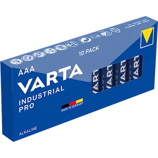 Micro-Batterie VARTA “Industrial Pro“ Alkaline, Typ AAA, LR03, 1,5V, 10-Pack Micro-Batterie VARTA “Industrial Pro“ Alkaline, Typ AAA, LR03, 1,5V, 10-Pack