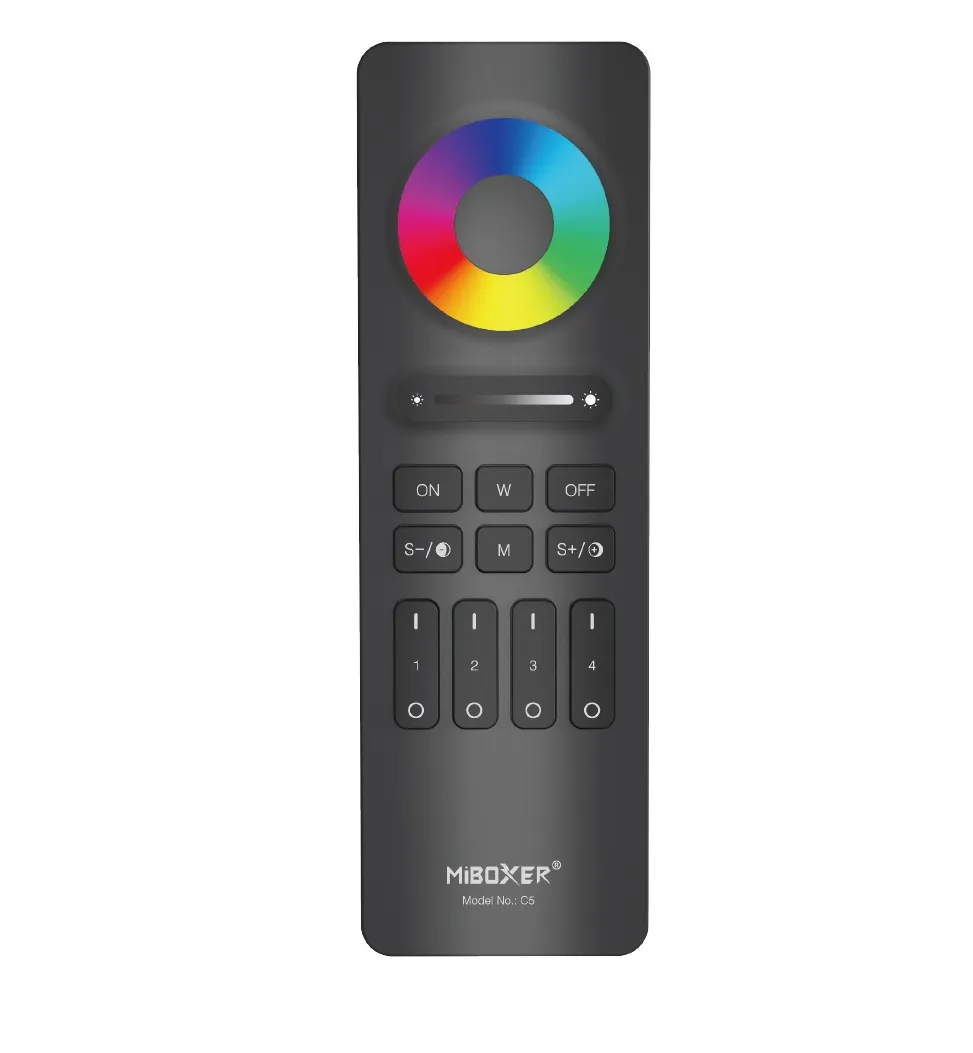 MiBoxer C5-B LED Fernbedienung 2,4GHz (RGB+CCT) 4 Zonen (b) MiBoxer C5-B LED Fernbedienung 2,4GHz (RGB+CCT) 4 Zonen (b)