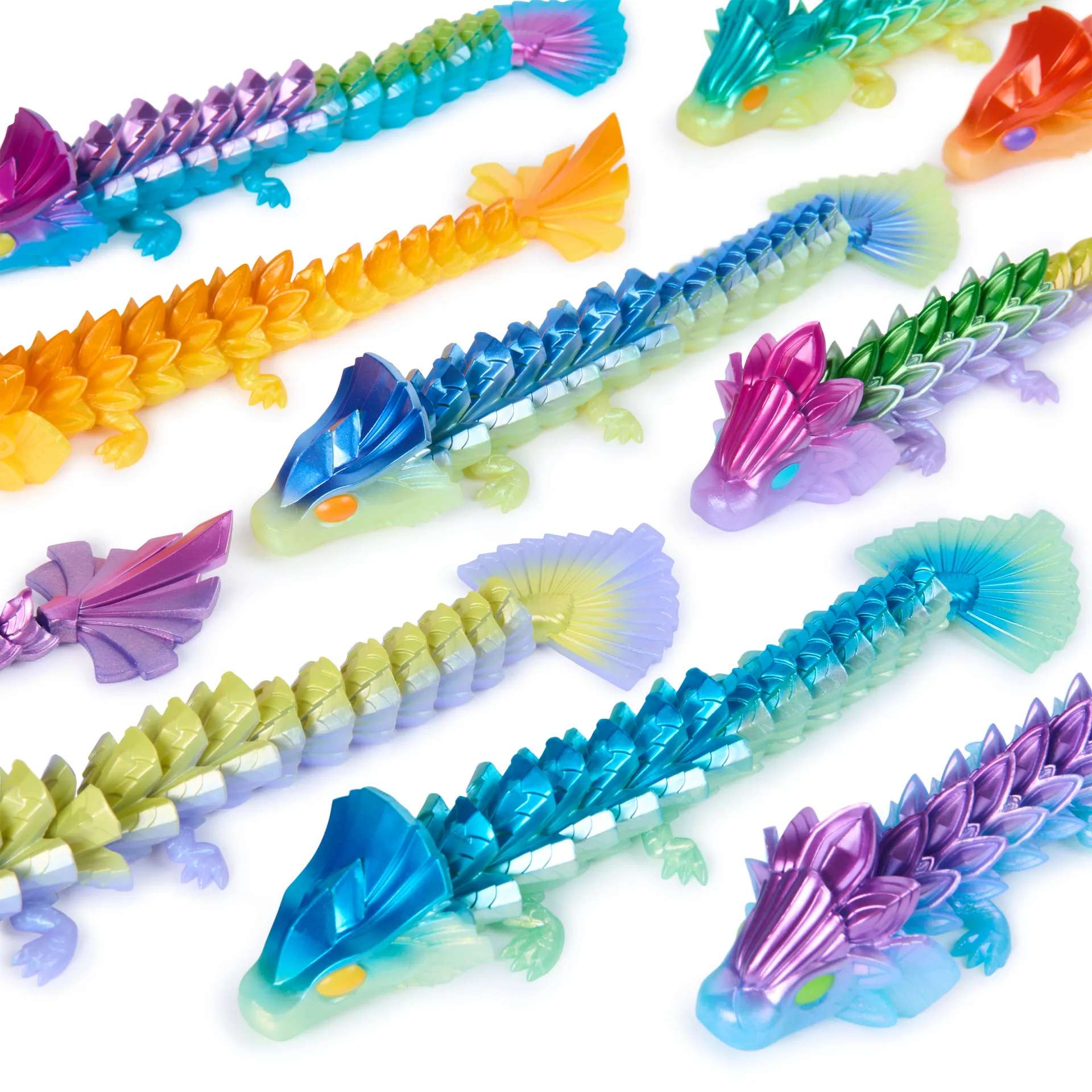 CrystaLynx Small Dragons - 23 cm große sammelbare, bewegliche Drachenfigur, Blindbox, Fidget-Spielzeug – Bild 6